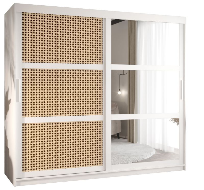 Szafa przesuwna Garderoba Abiks PLECIONKA WIEDEŃSKA 2 200 biały 1 szt.