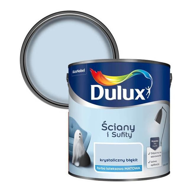 Farba Dulux Ściany i Sufity krystaliczny błękit 2,5 l