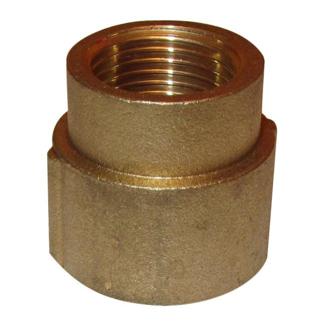 Mufa redukcyjna mosiądz gwint wewnętrzny / wewnętrzny 1/2" x 3/8"