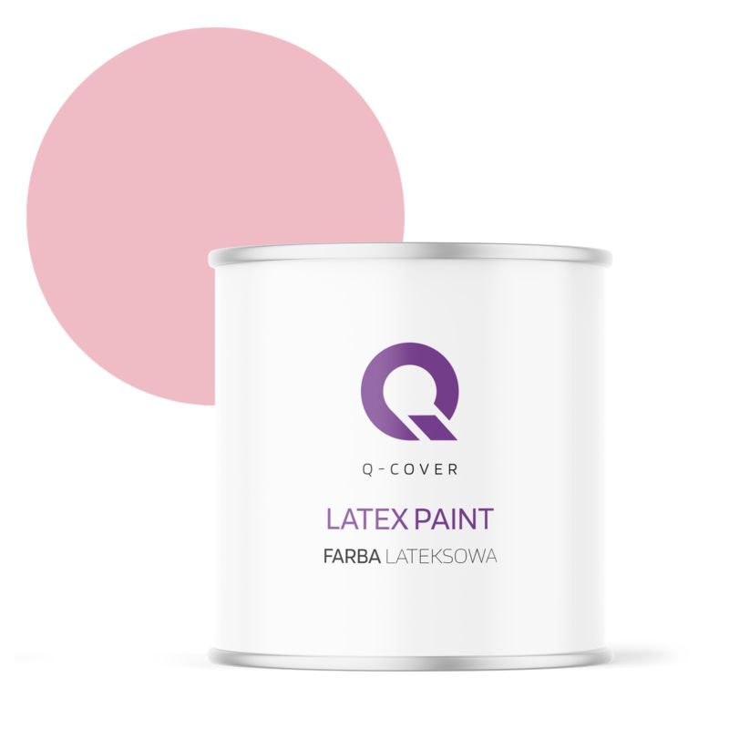 Farba Lateksowa Do Ścian i Sufitów Q-Cover Różowy jasny H3657 Głęboki Mat 2L