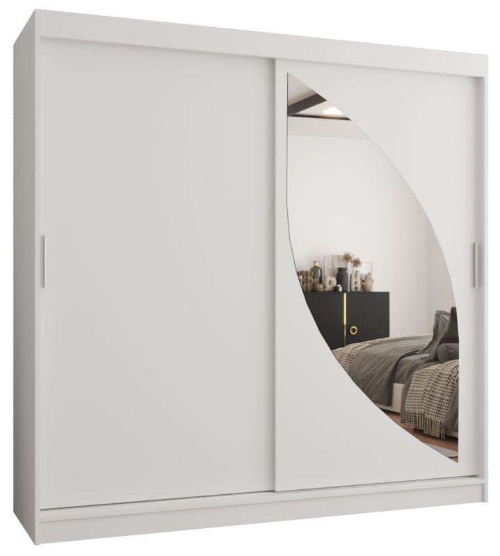 Szafa przesuwna Gardroba Abiks MILO 200 biały mat 1 szt.