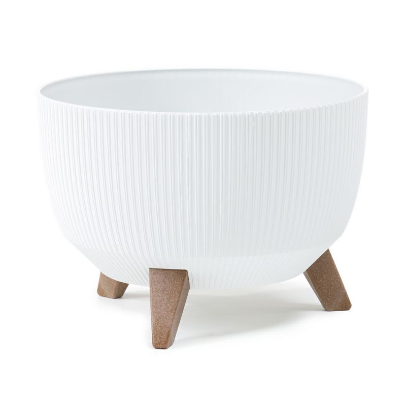 Donica HowHomely Tworzywo ECO Biała 29x23cm