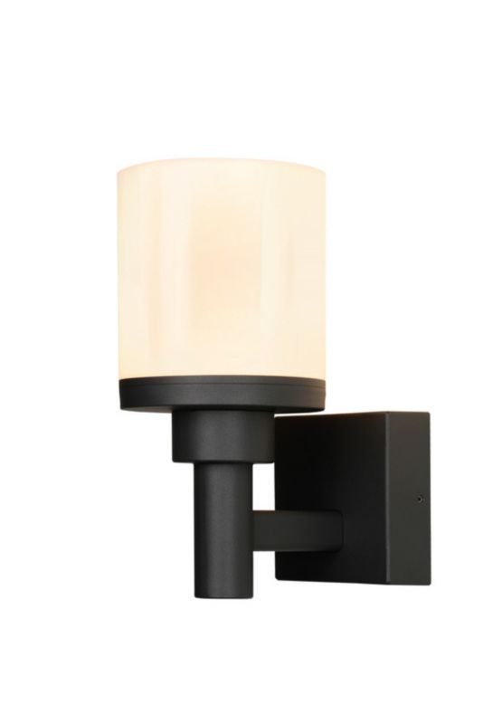 Kinkiet ścienny zewnętrzny Candellux Saponia czarny LED 12W 3000K 1100lm IP44 wym: 25 x 17,8 x 12 cm aluminium - 1 szt.