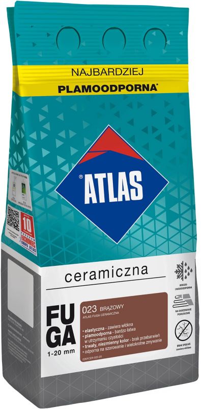 Fuga ceramiczna Atlas 023 brązowy 5 kg