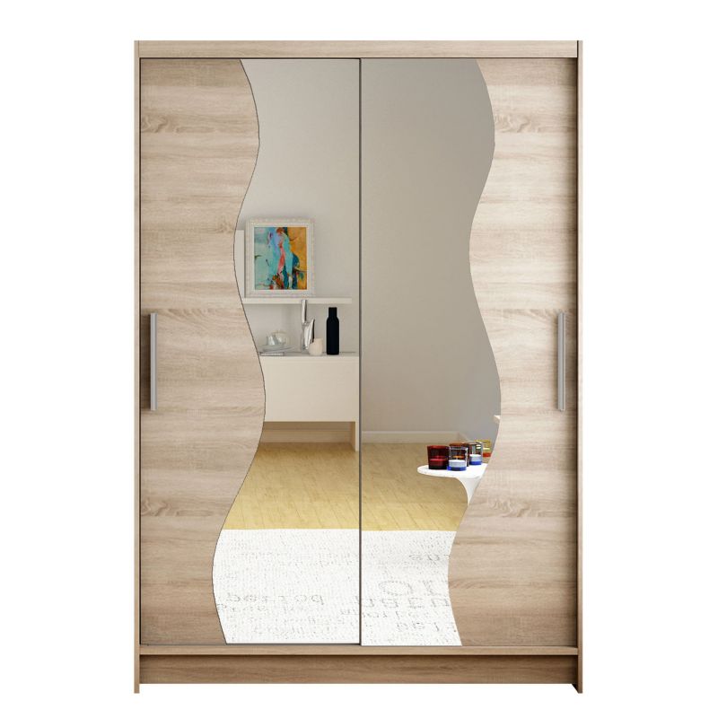 Szafa MIRJAN 24 z drzwiami przesuwnymi Miami S trufel/lustro 1 szt.