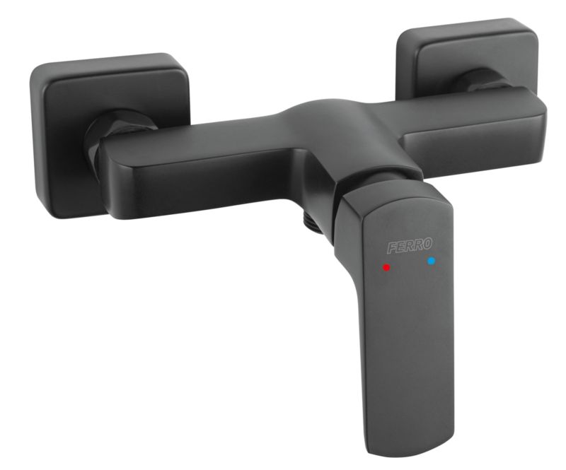 Bateria prysznicowa Ferro Azurro Eco czarna