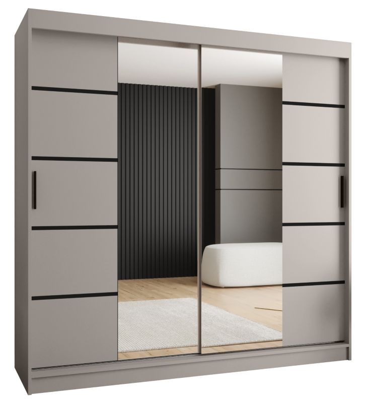 Szafa przesuwna Abiks RUBINO V4 200 kaszmir 1szt.