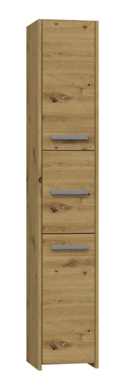 Szafka Łazienkowa Topeshop Regał Słupek S33 Dąb Artisan 30x30x170 cm 1 szt.