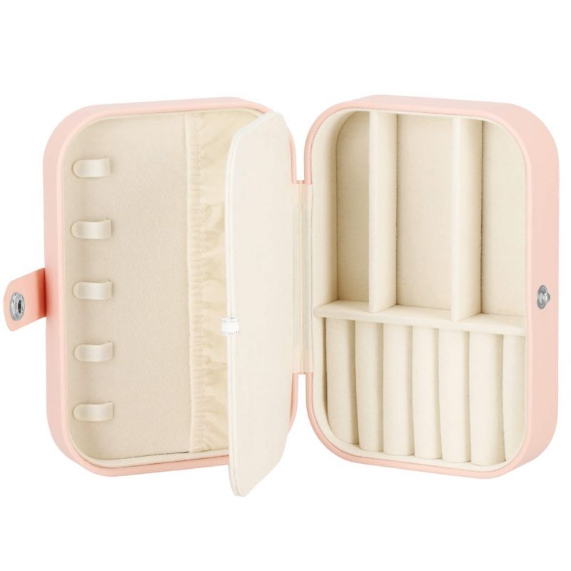 Szkatułka na biżuterię Springos 16x11x5 cm organizer z przegródkami ekoskóra 1 szt.