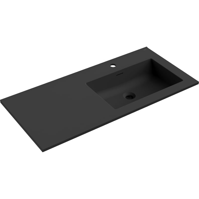 Umywalka wpuszczana Mexen Otis czarny mat 101x46,5 cm 1 szt.