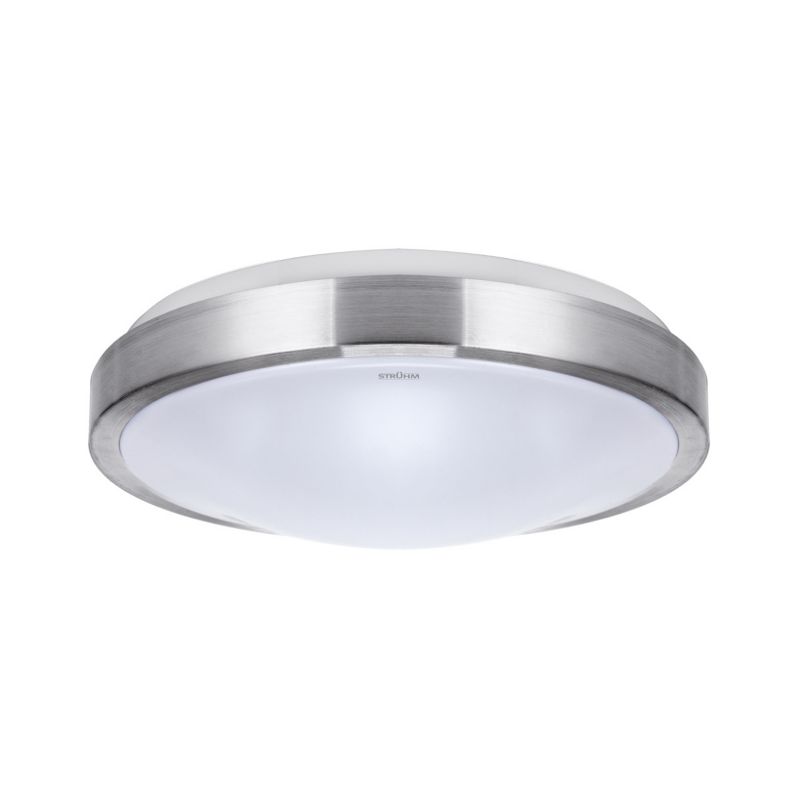Plafon sufitowy Struhm Alex srebrno-biały LED 18W 4000K 1260lm łazienkowy IP44 wym: 9,5 x 32,5 x 32,5 cm - 1 szt.