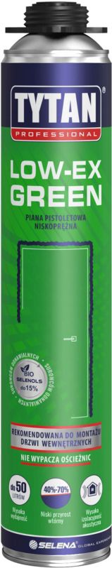 Pianka montażowa Tytan Low-ex green 750 ml