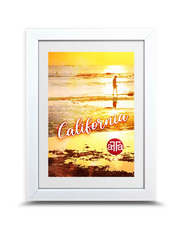 Ramka na zdjęcia prosta One Art California 21x29,7 (A4) cm biały 1 szt