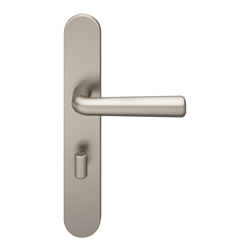 Klamka GoodHome Solid szyld WC nikiel satyna