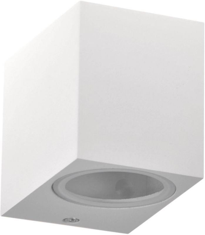 Kinkiet ogrodowy LED Goldlux Boston kwadratowy 1 x GU10 IP44 biały