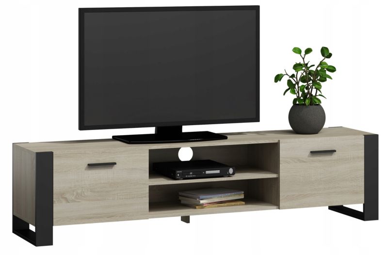 Szafka rtv Matkam szafka ALBA 185 cm Per sonoma-czarny 1 szt.