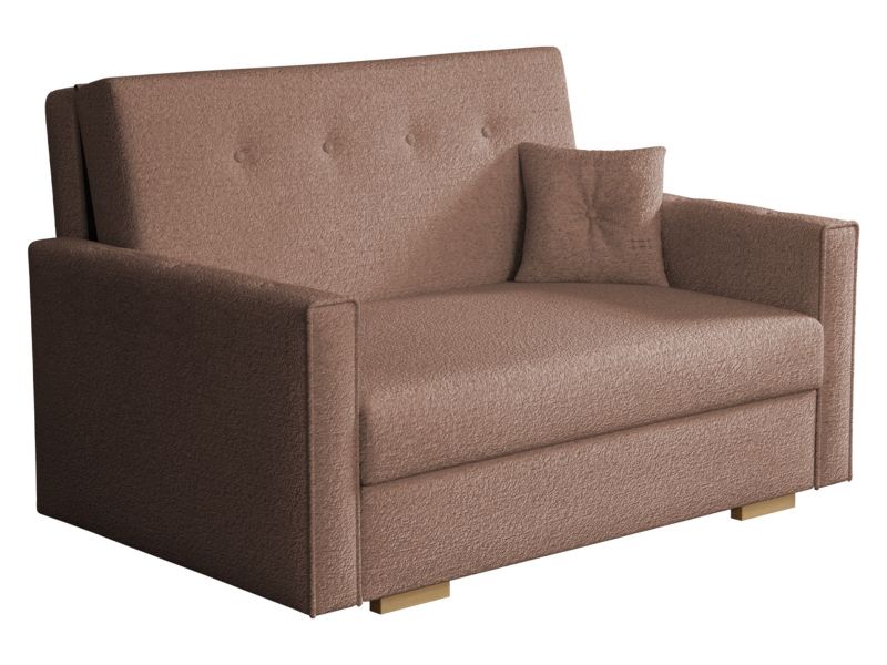 Kanapa rozkładana MIRJAN 24 Viva Sonic II bukla brudny róż 1 szt.