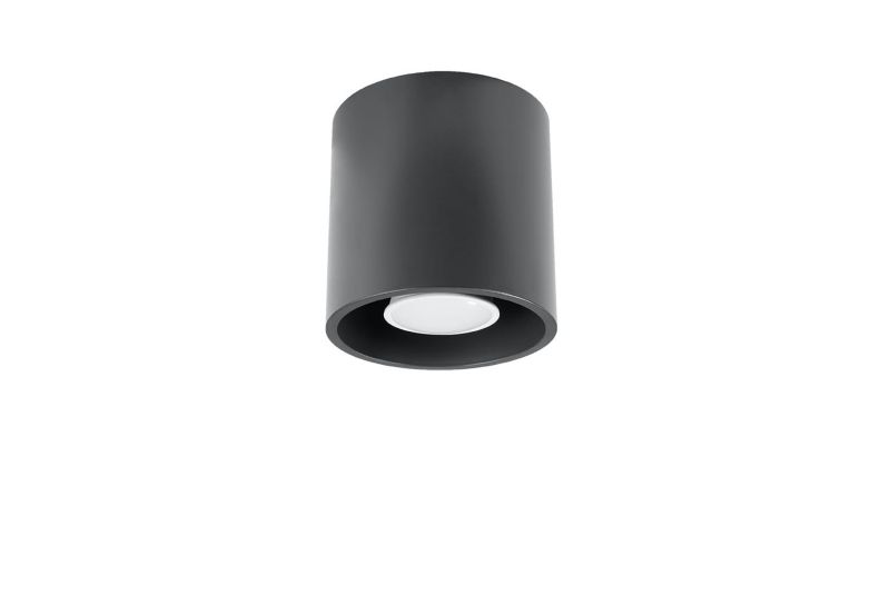 Reflektor sufitowy Sollux Lighting Orbis antracyt 1 x GU10 x 40W IP20 wym: 10 x 10 cm - 1 szt.