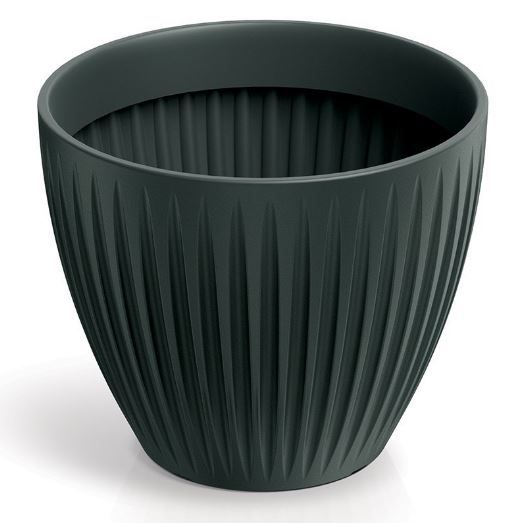 Doniczka PROSPERPLAST z wkładem antracytowa Latia Round TLRO30-466R 1szt.