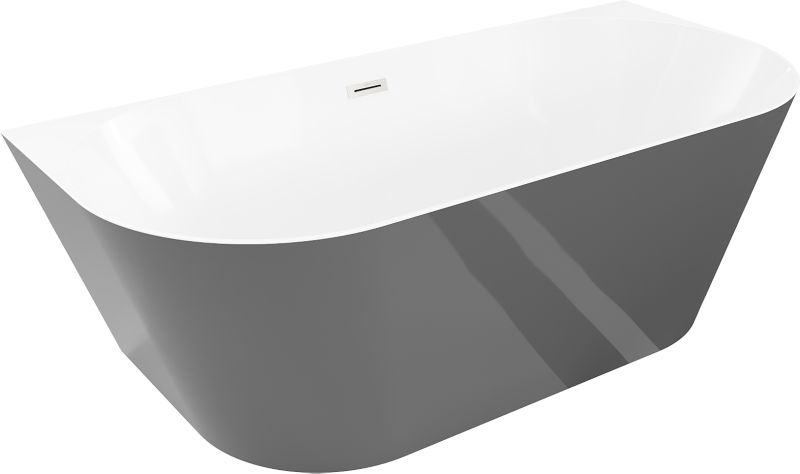 Wanna wolnostojąca Mexen Oval Slim biały/szary 170x80 cm 1 szt.