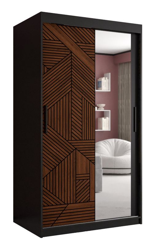 Szafa przesuwna Abiks MARSYLIA 2 100 Czarny 1szt.