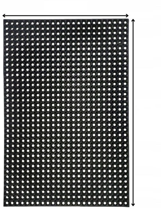 Wycieraczka gumowa Texas 80x120 cm 22mm 1 szt.