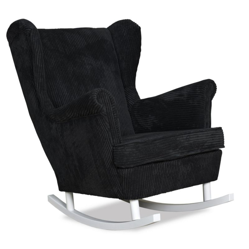 Fotel uszak do salonu bujany Family Meble Bonito czarny 1szt