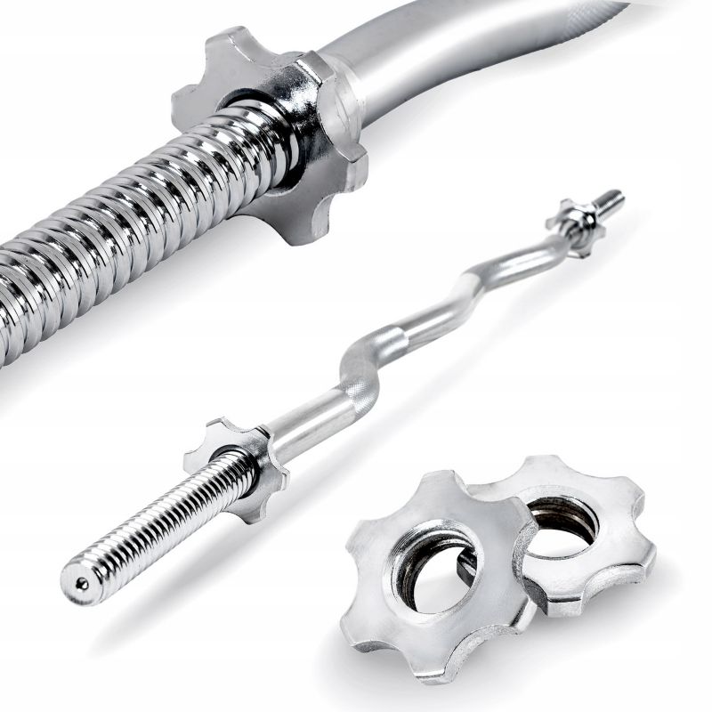 Gryf lekko łamany śrubowy THUNDER LBG-SC-120/30 120cm 30mm stal chromowana 1szt.