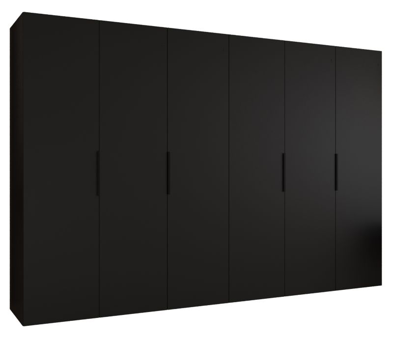 Szafa uchylna Abiks MARBELLA 1 300 wys 202 cm Czarny + Czarny 1 szt