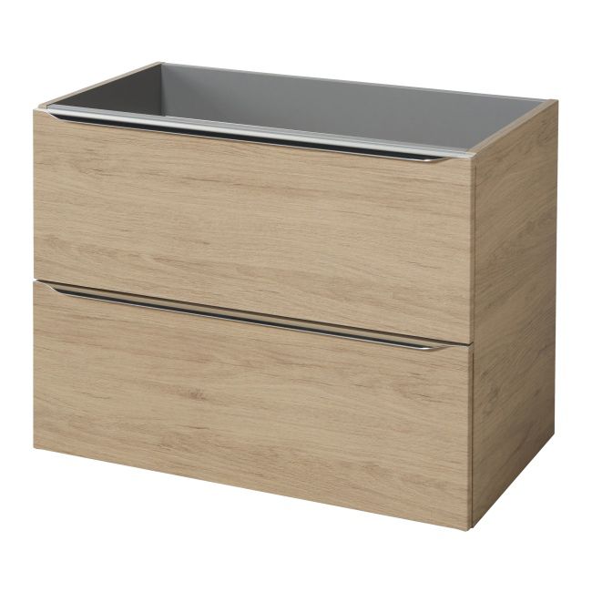 Szafka pod umywalkę GoodHome Imandra wisząca 80 cm dąb