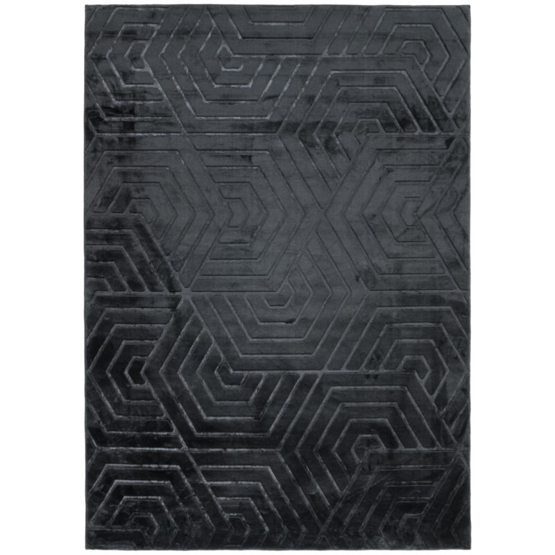 Dywan nowoczesny Glamour 3D e-floor 120x170 cm geometryczny czarny 1 szt