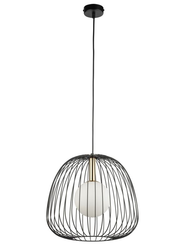 Lampa wisząca Sigma Lighting Bell 6425 czarno-biała-złota industrialna 1xG9 x 1 szt.