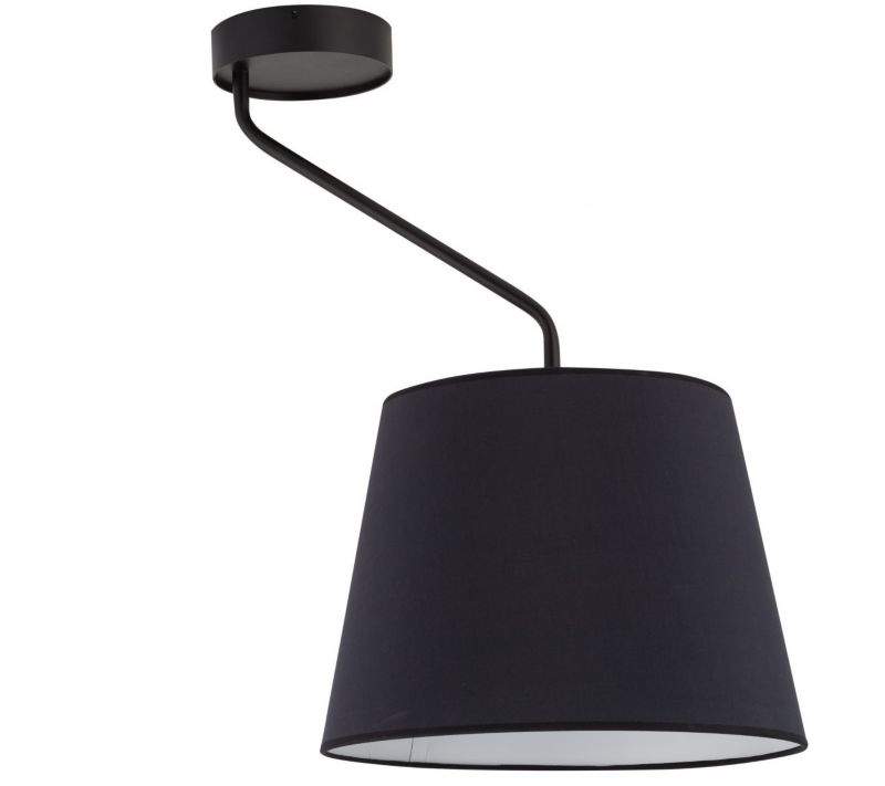 Lampa sufitowa wisząca Sigma Lighting Lizbona 3957 czarno-biała dekoracyjna 1xE27 x 1 szt.
