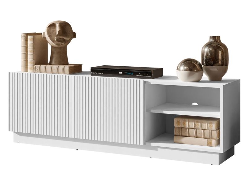 Szafka RTV MIRJAN 24 Liverti 150 2D biały 1 szt.