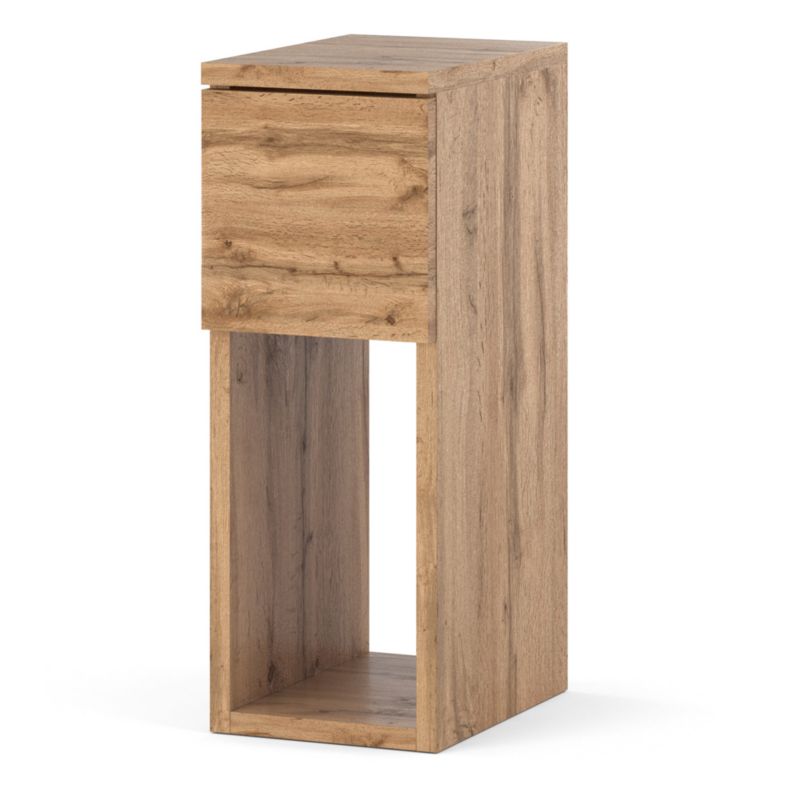 Szafka Nocna Hurtownia-Mebli Szuflady 1 FIGO 20cm Dąb Wotan Dąb Wotan 20x30x55 cm 1szt.