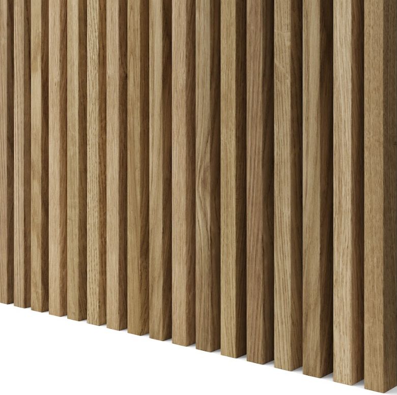 Lamele klasyczne LAMELE3D fornir dębowy naturalny zestaw 10 szt