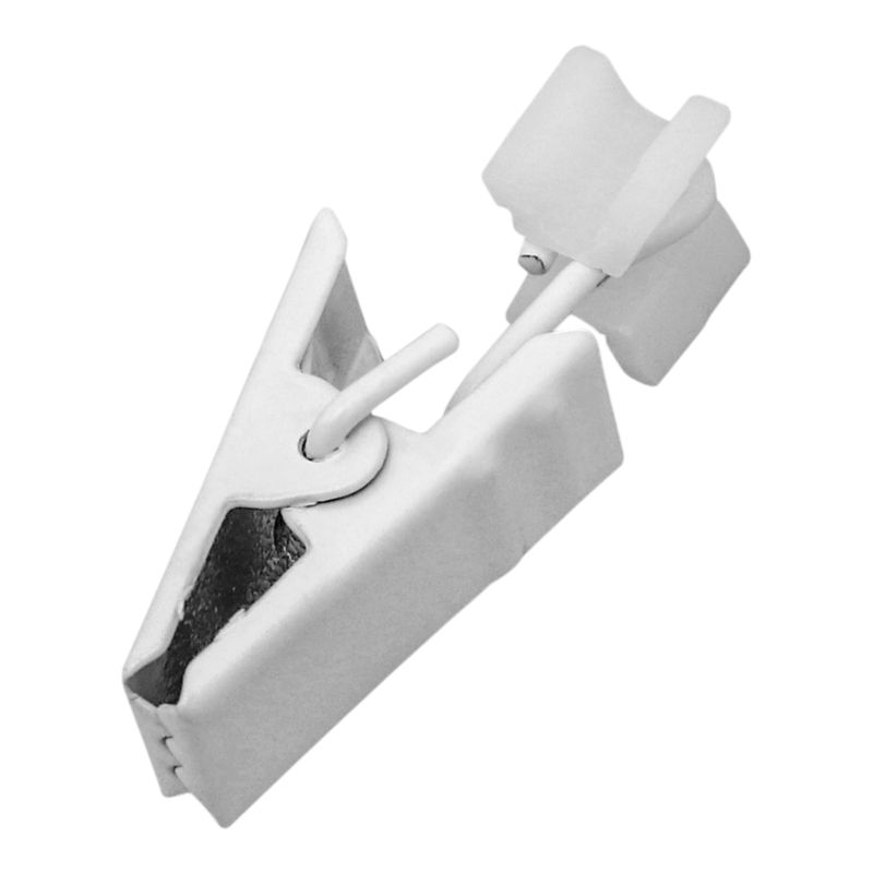 Slizg z żabką GoodHome Thira biały 10 szt