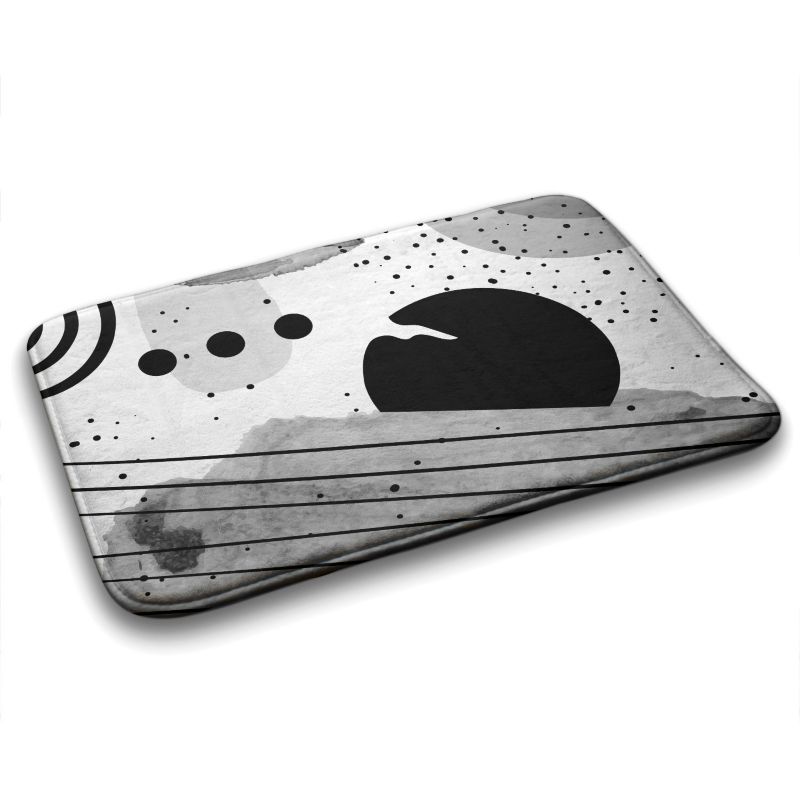 Dywanik łazienkowy Tulup 90x60cm Geometryczne wzory Poliester Antypoślizgowy 1 szt.