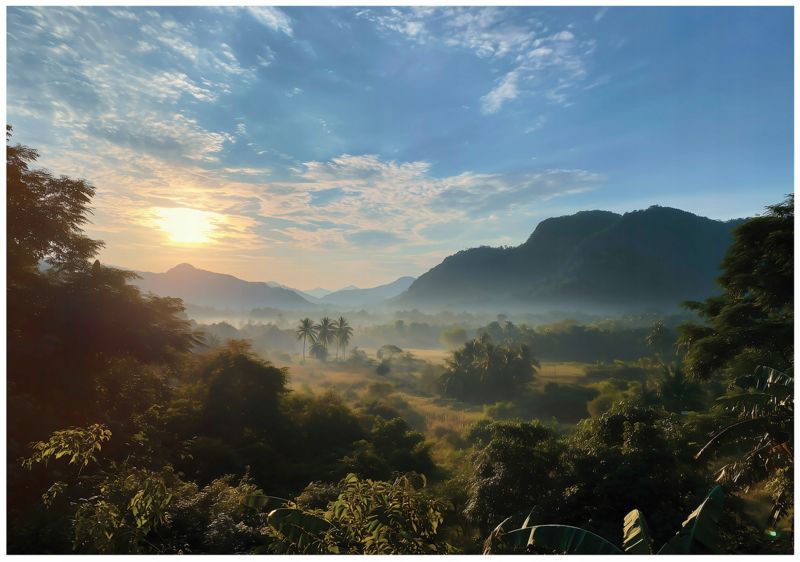 Fototapeta WALLARENA Do Sypialni Salonu Na Flizelinie Krajobraz Natura Góry Niebieski 250x175 cm 16182VX5 1 szt.