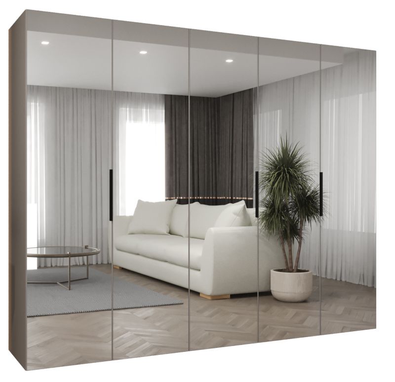 Szafa uchylna Abiks MARBELLA 3 250 wys 202 cm Kaszmir + Czarny 1 szt