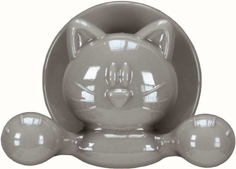 Wieszak na ręczniki Kleine Wolke Jolly Hooks szary, montaż na przyssawkę, ABS, 1 szt.