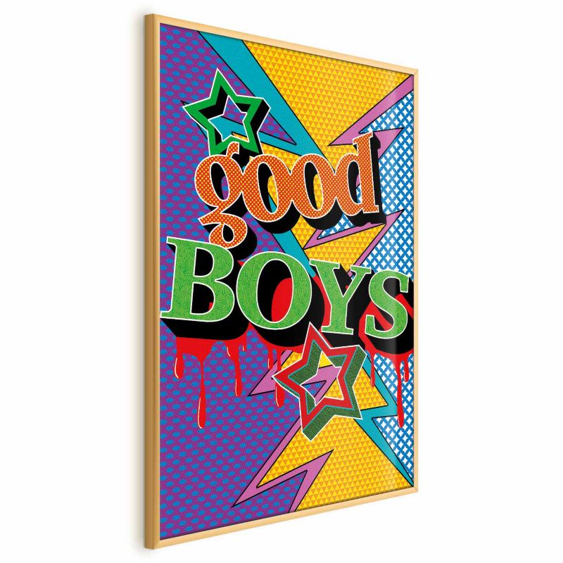 Plakat Artgeist Good Boys 21x30 cm z ramą złotą 1 szt