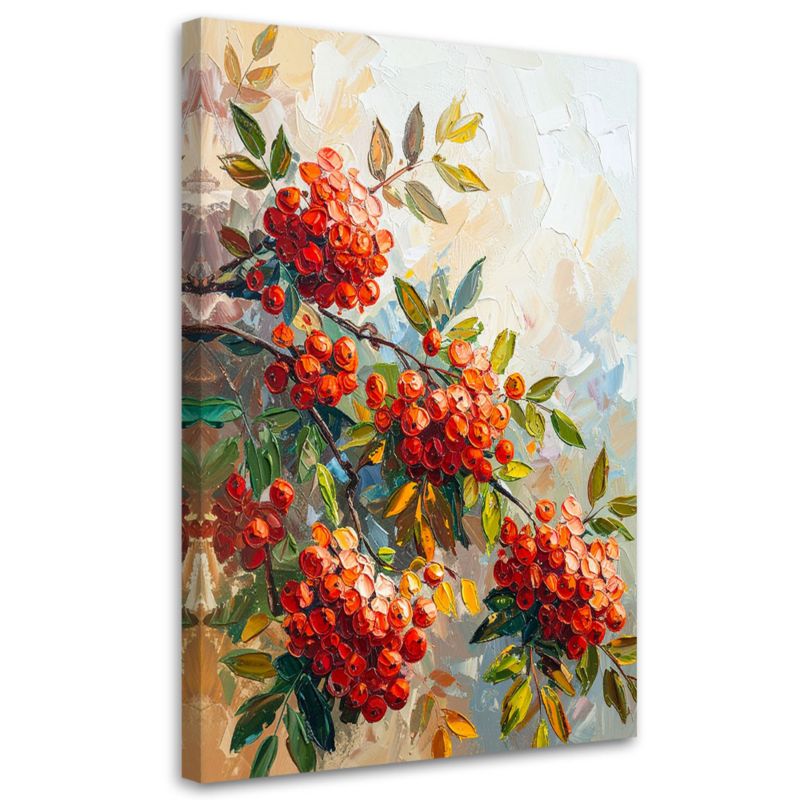 Obraz do salonu kuchni jadalni Feeby Czerwona Jarzebina 60x90cm 1szt