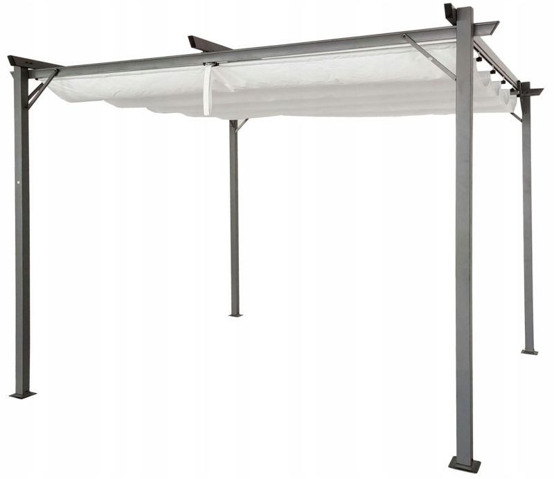 Pergola Na Taras Hardmaister Z Poszyciem Ogrodowa Altana Sprint 3x3 Szara 1 szt