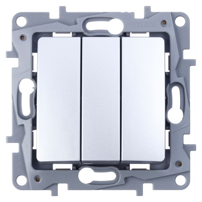 Łącznik potrójny Legrand Niloe aluminium