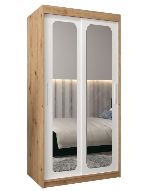 Szafa przesuwna Garderoba Abiks PROMO T3 100 artisan/biały 1 szt.