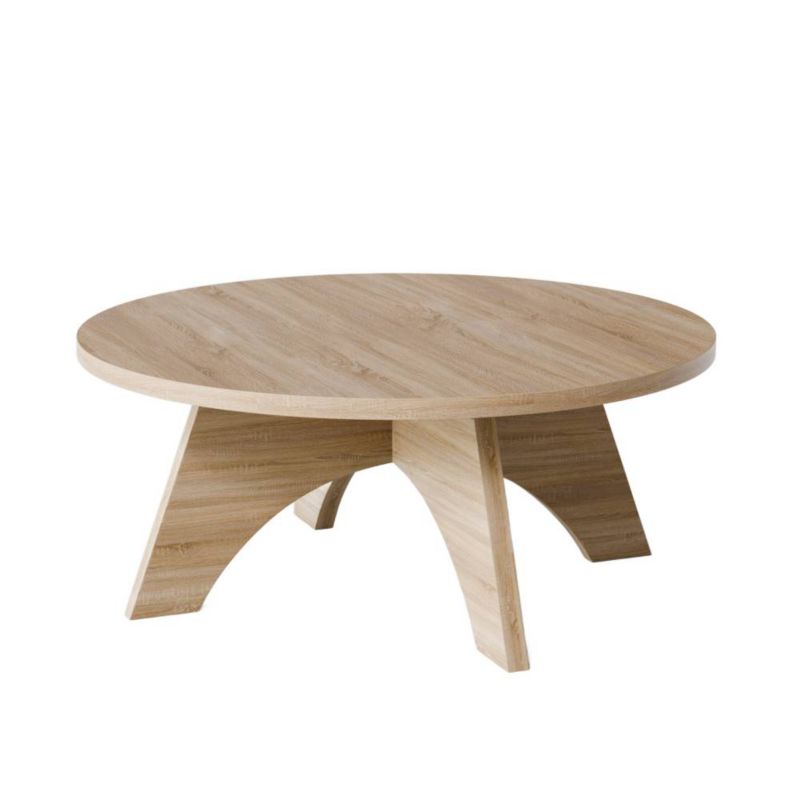 Stolik kawowy KOLM okrągły fi 68 cm BELL Dąb Sonoma 1szt.