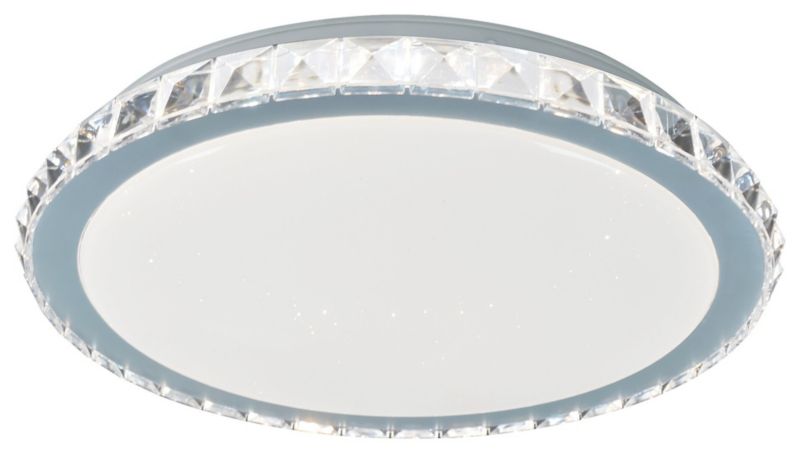 Plafon sufitowy nowoczesny Rabalux Cressida chromowany biały LED 24W 4000K 1720lm IP20 wym: 6,5 x 40,5 x 40,5 cm metal - 1 szt.