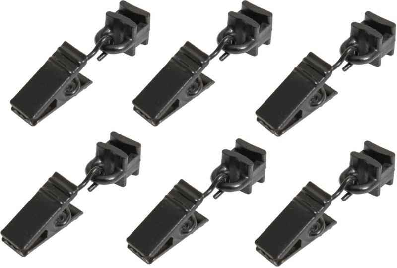 Ślizg z żabką profil aluminium czarny 10 szt.