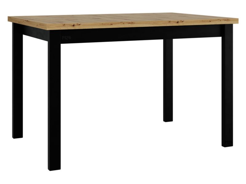 Stół MIRJAN 24 Alba 1S laminat dąb artisan + czarny 1 szt.